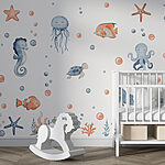Wall murals Starfish and bubbles