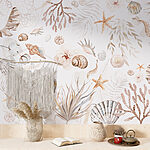 Wall murals Starfish on a white background