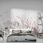 Wall mural Underwater world with corals and shells
