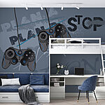 Wall murals Video game controller on a grey background