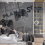 Wall murals Video game controller on a grey background