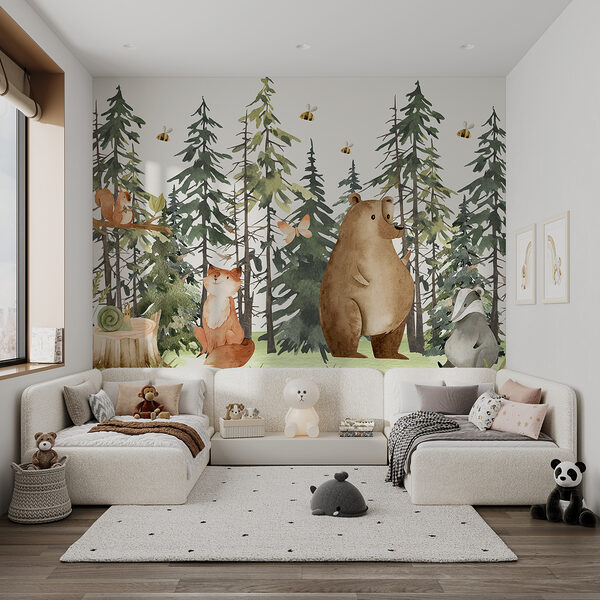 Wall mural Snail on a tree stump (SKU: w00905) Wall mural Wall mural Snail on a tree stump (SKU: w00905)