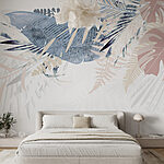 Wall murals Abstract tropical foliage design.