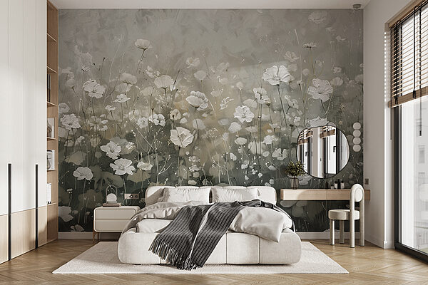 Wall murals Delicate blooms in morning light (SKU: w00871) Wall murals Wall murals Delicate blooms in morning light (SKU: w00871)