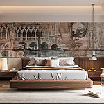Wall murals Clock with roman numerals