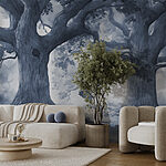 Wall mural Large tree with a hole in it