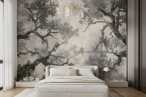 Tree with many branches Wall murals Tree with many branches