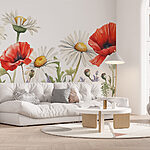 Wall murals Wildflowers in colorful, vibrant bloom.