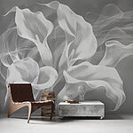 Wall murals Elegant white calla lilies in bloom.