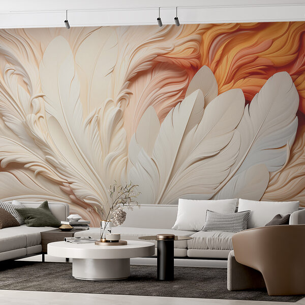Swirling dance of feathers Wall murals Swirling dance of feathers