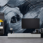 Wall murals Twisting Storm of Brush Strokes