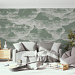 Wall murals Grey and white clouds