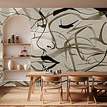 Wall murals Drawing of a woman’s face