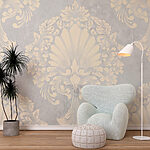 Wall murals Wallpaper with a pattern