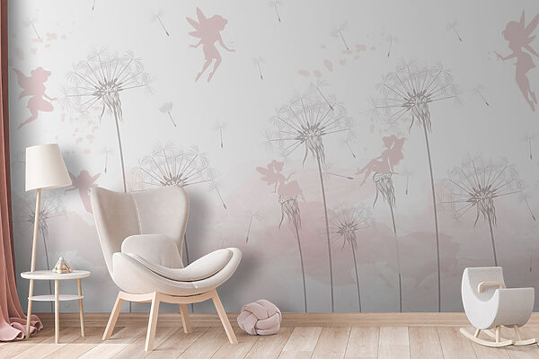 Group of fairies flying in the air Wall murals Group of fairies flying in the air