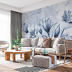 Wall murals Monochrome Blossoms Dance in Light