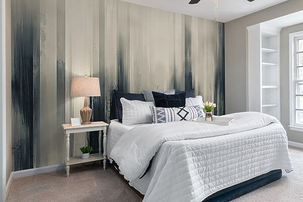 Wall mural Wall mural Black and white striped background (SKU: w07945)