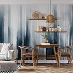 Wall murals Whispers of Blue and White