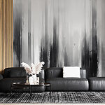 Wall murals Black and white painting