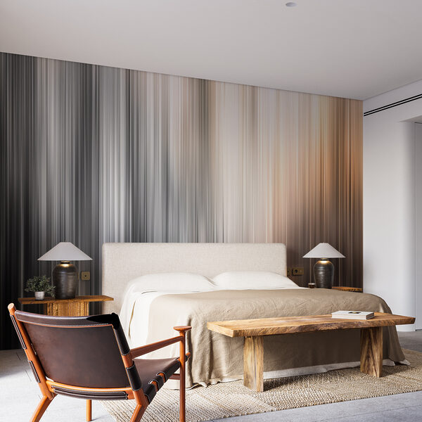 Blurry image of a grey and white striped background Wall murals Blurry image of a grey and white striped background