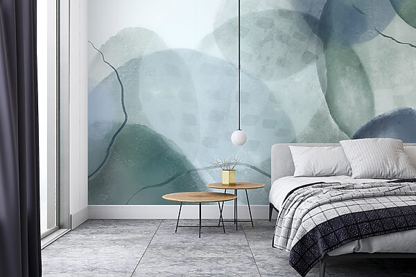 Wall murals Soft hues blending in harmony
