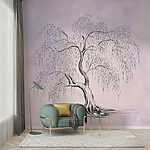 Wall murals Tree with a long stem