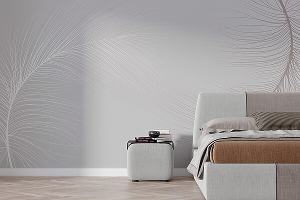 White background with lines Wall murals White background with lines