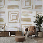Wall murals Pattern of squares and lines