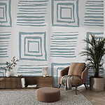 Wall murals Pattern of squares and lines