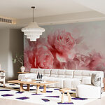 Wall murals Group of pink roses