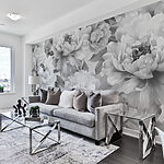 Wall mural Monochrome Bloom Elegance