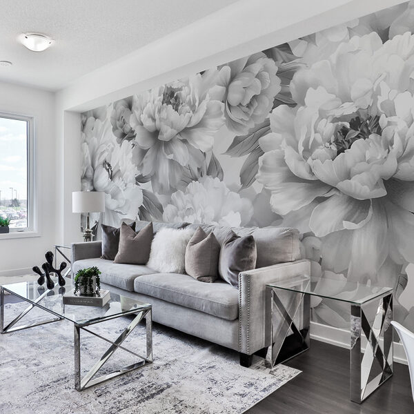 Wall mural Monochrome Bloom Elegance