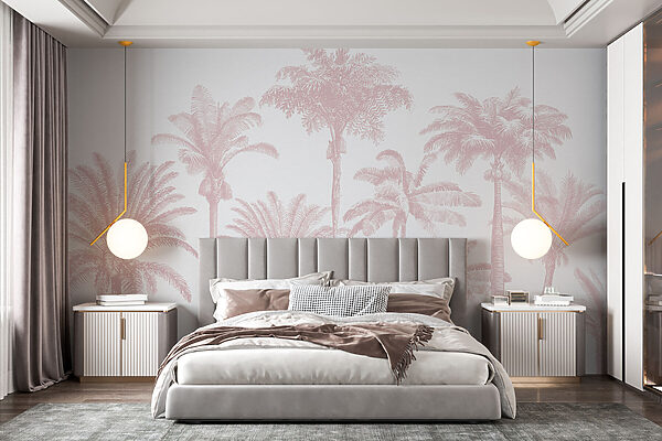 Wall murals Group of palm trees