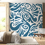 Wall murals Blue and white pattern