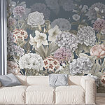 Wall murals Blooms in Monochrome Elegance