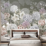 Wall murals Monochromatic Elegance in Bloom