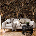 Wall murals Elegant bronze threads in harmony