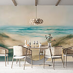 Wall mural Painting of a beach