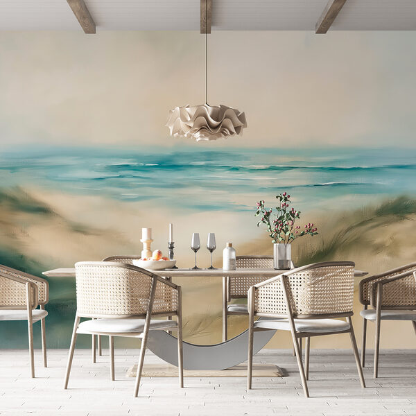 Wall mural Wall mural Painting of a beach (SKU: w08141v1)