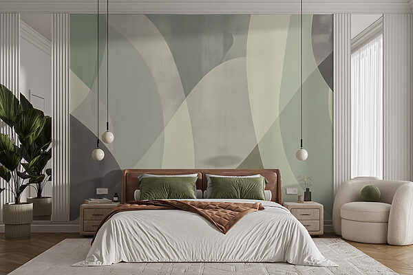 Intersecting Shapes and Tones Wall murals Intersecting Shapes and Tones