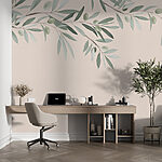 Wall murals Branch with leaves and olives