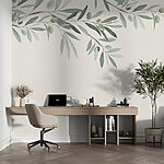 Wall murals Branch with leaves and olives