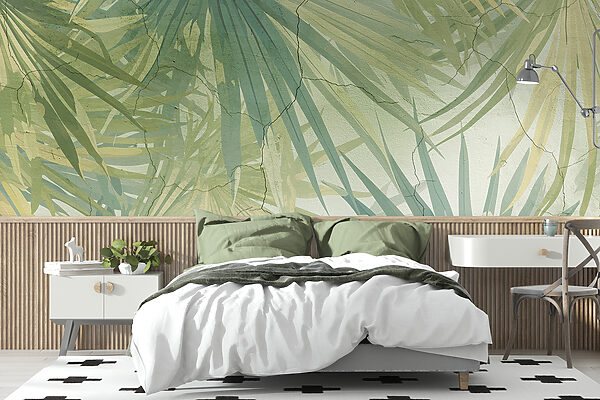 Sunlit jungle through an artist’s eyes Wall murals Sunlit jungle through an artist’s eyes