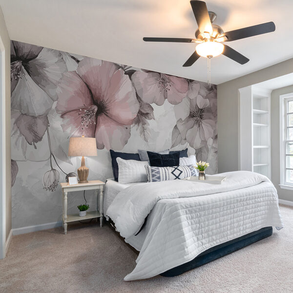 Wall mural Elegant Blooms in Soft Hues