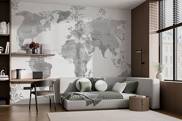 Wall mural Map of the world