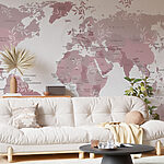 Wall murals Map of the world