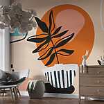 Wall murals Plant in a pot