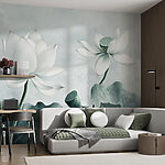 Wall mural Lotus flowers in serene elegance