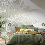 Wall murals Elegant tropical foliage pattern