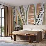 Wall murals Abstract striped nature pattern